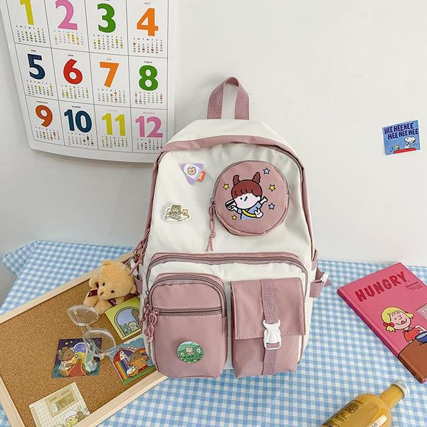 backpack waterproof boy teenagers school bags female women girls campus contrast backpacks travel shoulder bag band designer
backpack waterproof boy teenagers school bags female women girls campus contrast backpacks travel shoulder bag band designer