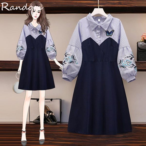 casual dresses female autumn stripe patchwork shirt dress women 2021 plus size 5xl embroidery high waist a line big clothing, Black;gray
casual dresses female autumn stripe patchwork shirt dress women 2021 plus size 5xl embroidery high waist a line big clothing, Black;gray
