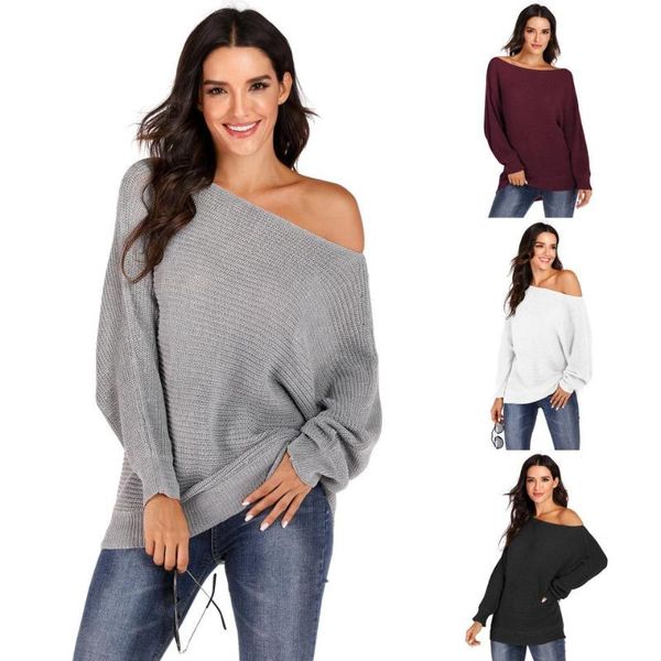 women's sweaters knitwear off shoulder autumn winter streetwear fashion lantern sleeve solid jumpers basic pullover selling, White;black
women's sweaters knitwear off shoulder autumn winter streetwear fashion lantern sleeve solid jumpers basic pullover selling, White;black