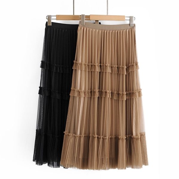 women skirts summer lace princess fairy voile tulle skirt bouffant puffy fashion long tutu s 210524, Black
women skirts summer lace princess fairy voile tulle skirt bouffant puffy fashion long tutu s 210524, Black