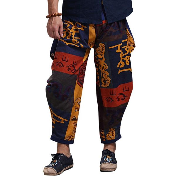 casual pants men loose harem color block printed elastic waist long pantalones de hombre 2021 wholesale men's, Black
casual pants men loose harem color block printed elastic waist long pantalones de hombre 2021 wholesale men's, Black
