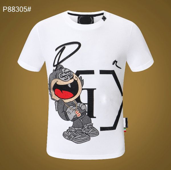 fashion men's designer slim fit pp t-shirt summer rhinestone short sleeve round neck shirt tee skulls print streetwear collar polos m-, White;black
fashion men's designer slim fit pp t-shirt summer rhinestone short sleeve round neck shirt tee skulls print streetwear collar polos m-, White;black