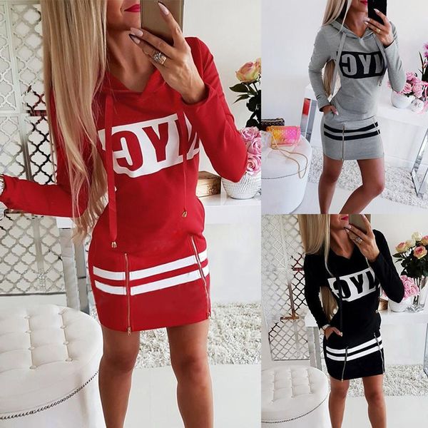 casual dresses autumn winter hooded drawstring long sleeve women's sweatshirt dress letter print zipper bodycon package hip mini, Black;gray
casual dresses autumn winter hooded drawstring long sleeve women's sweatshirt dress letter print zipper bodycon package hip mini, Black;gray