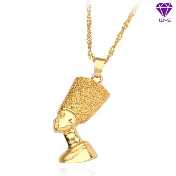 pendant necklaces egyptian queen nefertiti for women men jewelry gold color wholesale jewellery african gift, Silver
pendant necklaces egyptian queen nefertiti for women men jewelry gold color wholesale jewellery african gift, Silver