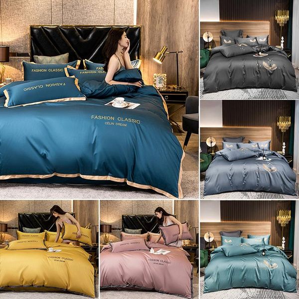 bedding sets high end luxury 100% cotton bed cover set quality pillowcase duvet fitted sheet 4 pieces
bedding sets high end luxury 100% cotton bed cover set quality pillowcase duvet fitted sheet 4 pieces