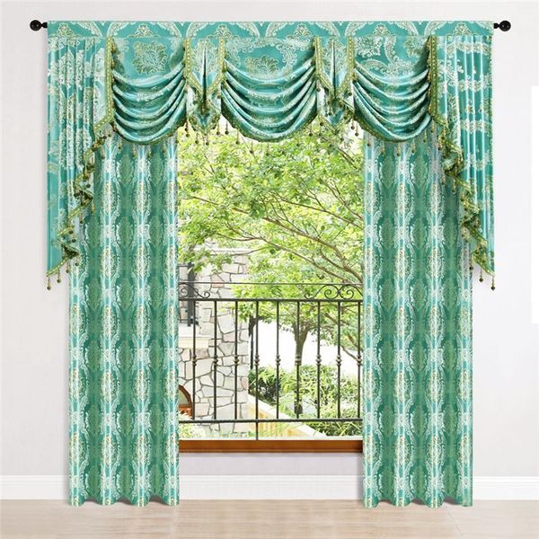 european style jacquard beading small valance for curtain living room blue/yellow/coffee waves all- short *nt & drapes
european style jacquard beading small valance for curtain living room blue/yellow/coffee waves all- short *nt & drapes