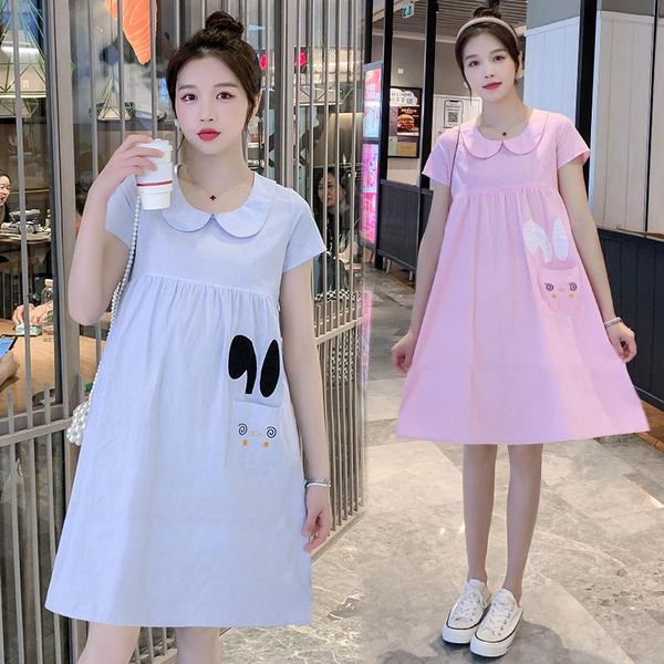 maternity dresses 551# clothes summer short sleeves cotton and linen embroidered loose stylish dress pregnant women pregnancy, White
maternity dresses 551# clothes summer short sleeves cotton and linen embroidered loose stylish dress pregnant women pregnancy, White