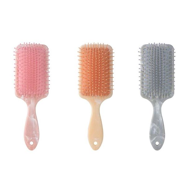 hair brushes comb smooth without knotting hairdressing trend marbled soft tooth plastic massage, Silver
hair brushes comb smooth without knotting hairdressing trend marbled soft tooth plastic massage, Silver