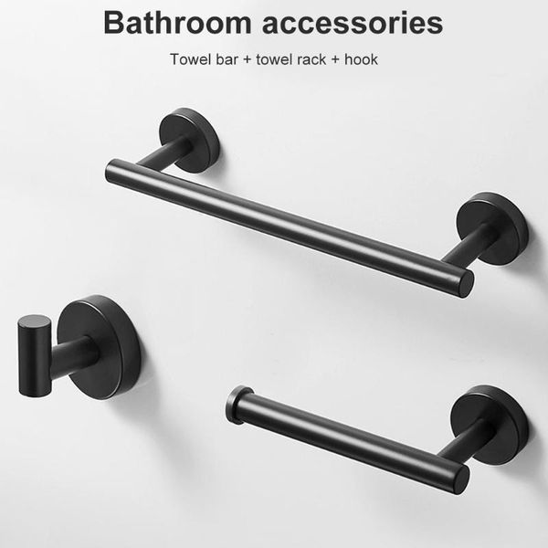 towel racks 1set bathroom wall holder set toilet paper rack ring kit stainless steel hanger storage accessories
towel racks 1set bathroom wall holder set toilet paper rack ring kit stainless steel hanger storage accessories