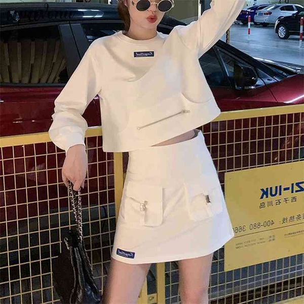 autumn arrival long sleeve pullovers sweatshirt short mini skirt with pockets two piece set women outfits 210524, White
autumn arrival long sleeve pullovers sweatshirt short mini skirt with pockets two piece set women outfits 210524, White