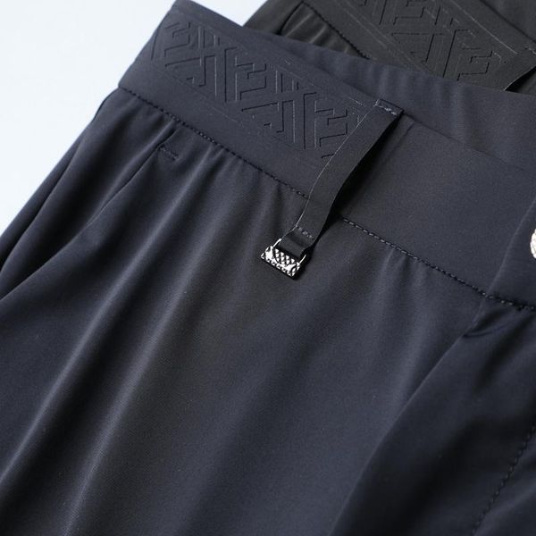 light luxury quality seamless pressed rubber men's summer silk skating cool stretch anti-wrinkle business casual straight pants, Black
light luxury quality seamless pressed rubber men's summer silk skating cool stretch anti-wrinkle business casual straight pants, Black