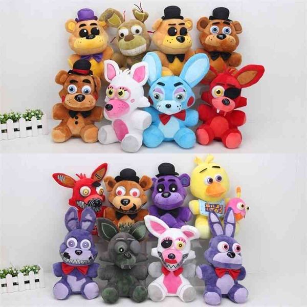 25cm plush fnaf bear fox golden freddy nightmare fredbear foxy chica bonnie kids plush toys doll
25cm plush fnaf bear fox golden freddy nightmare fredbear foxy chica bonnie kids plush toys doll