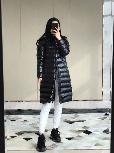 monclair luxury france women's down jackets designer brand maya korean style waist slim long thick hooded fashion top, Black
monclair luxury france women's down jackets designer brand maya korean style waist slim long thick hooded fashion top, Black