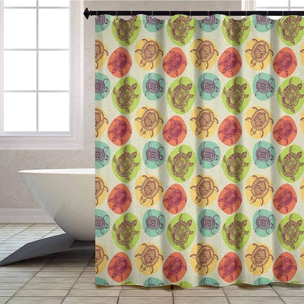 shower curtains for bathroom, aquatic tortoise animals artistic figures with patterns on pastel color blots, w72xl84 inches bath
shower curtains for bathroom, aquatic tortoise animals artistic figures with patterns on pastel color blots, w72xl84 inches bath