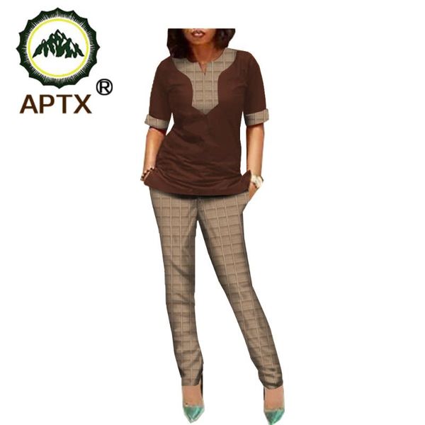african jacquard pants suit for women aptx tailor made half sleeves blouse+full length slim casual ta1826005 women's two piece, White
african jacquard pants suit for women aptx tailor made half sleeves blouse+full length slim casual ta1826005 women's two piece, White