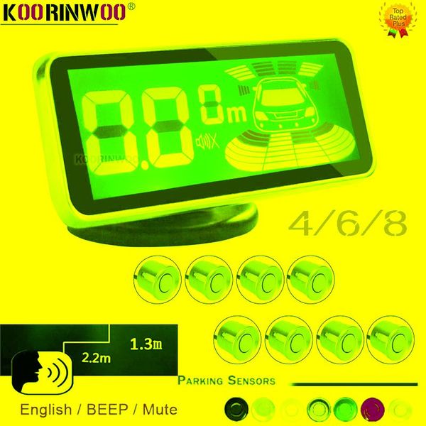 koorinwoo electromagnetic lcd digital screen car parking sensors 4/6/8 radars front voice buzzer back reverse parktronic system rear view ca
koorinwoo electromagnetic lcd digital screen car parking sensors 4/6/8 radars front voice buzzer back reverse parktronic system rear view ca