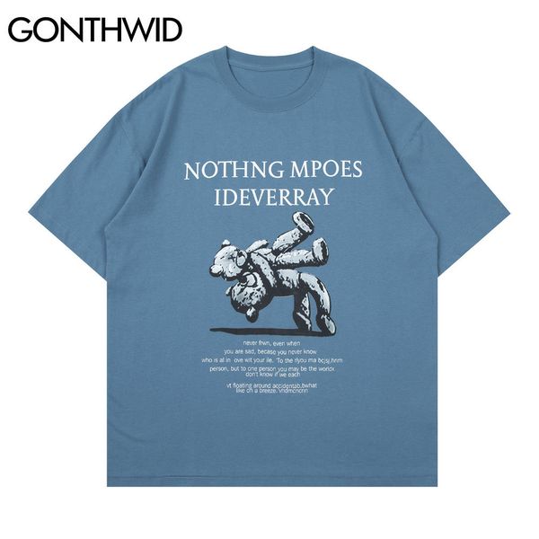 gonthwid tees shirts harajuku cartoon bears print short sleeve tshirts streetwear hip hop t-shirts fashion casual cotton c0315, White;black
gonthwid tees shirts harajuku cartoon bears print short sleeve tshirts streetwear hip hop t-shirts fashion casual cotton c0315, White;black