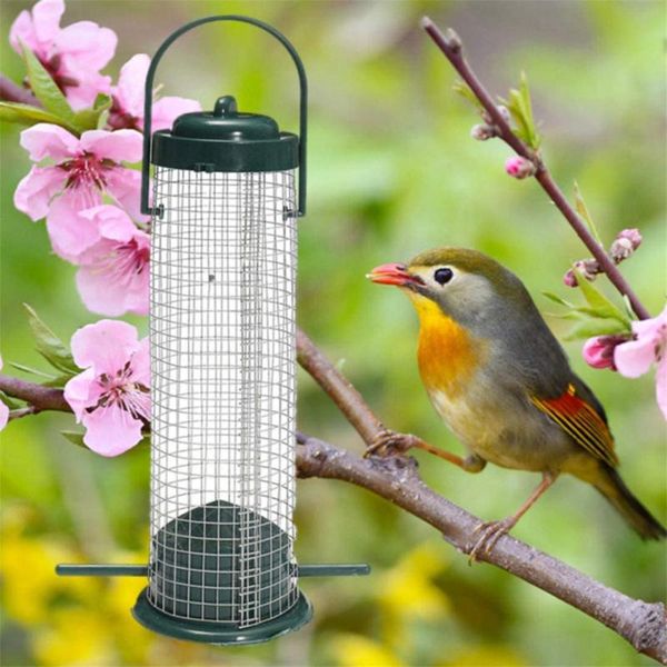 hanging bird feeder automatic lazy outdoor 2 * observe wild birds cages