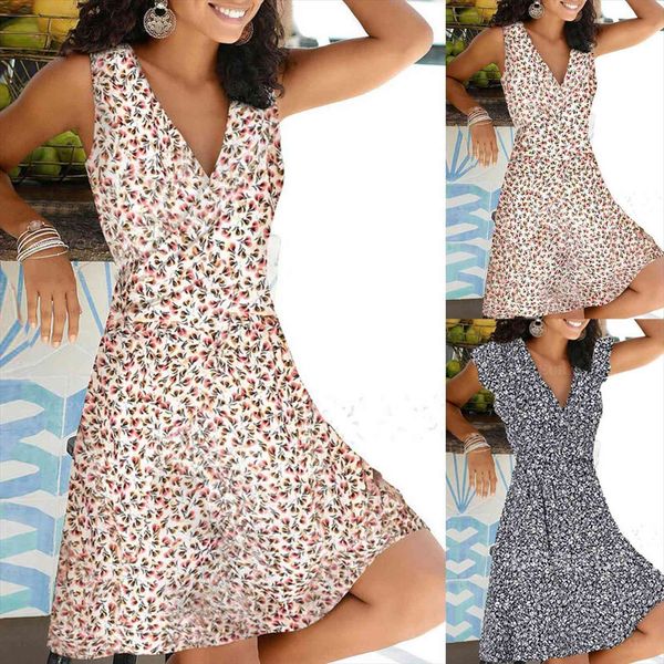 casual floral print bohemian women dresses sleeveless tank v neck cross high waist vintage elegant lady vestidos, Black;gray
casual floral print bohemian women dresses sleeveless tank v neck cross high waist vintage elegant lady vestidos, Black;gray