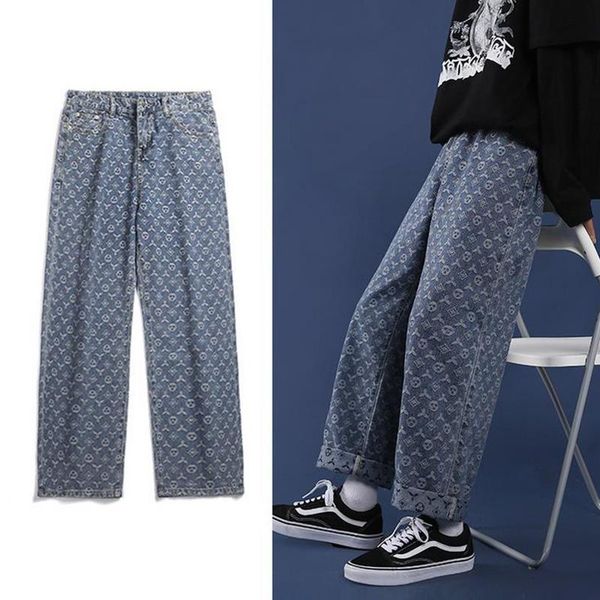 men's jeans fashion loose straight casual wide leg pants cowboy streetwear korean hip hop trousers, Blue
men's jeans fashion loose straight casual wide leg pants cowboy streetwear korean hip hop trousers, Blue