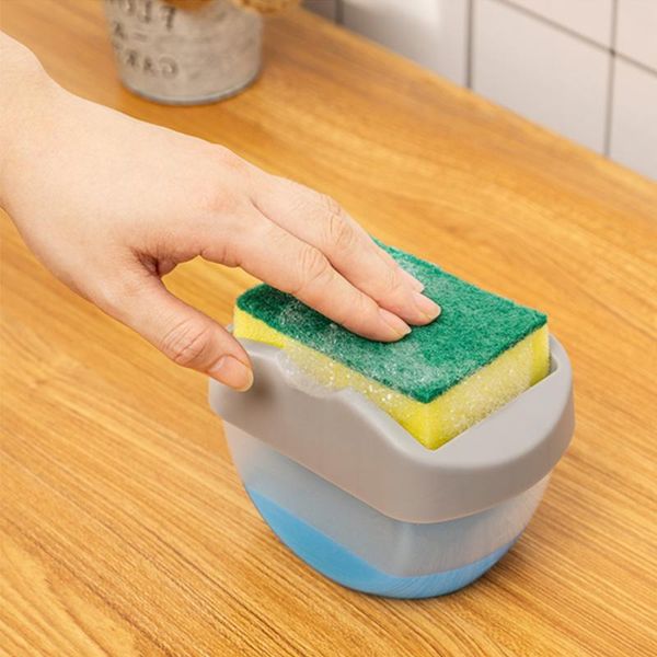 liquid soap dispenser pump with sponge holder container hand press organizer kitchen cleaner tools
liquid soap dispenser pump with sponge holder container hand press organizer kitchen cleaner tools