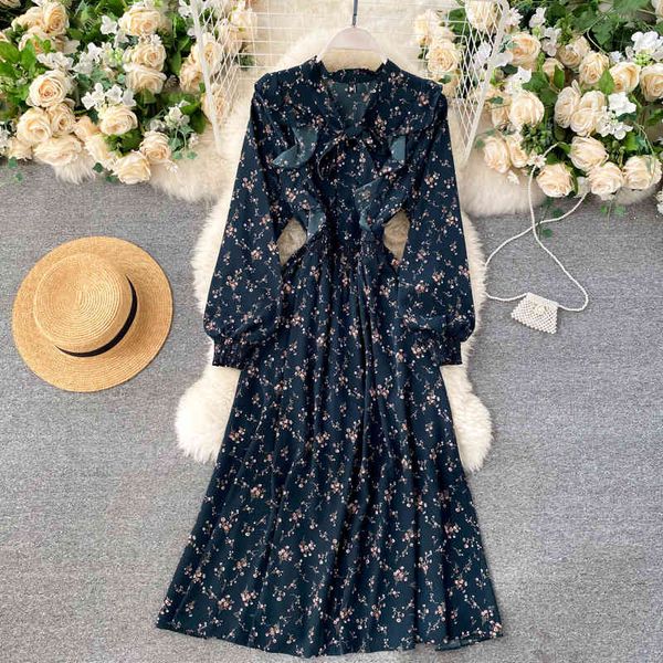 dresses women casual autumn lady vintage floral printed chiffon shirt long sleeve bow midi spring summer vestido rsyp bkwh, Black;gray
dresses women casual autumn lady vintage floral printed chiffon shirt long sleeve bow midi spring summer vestido rsyp bkwh, Black;gray