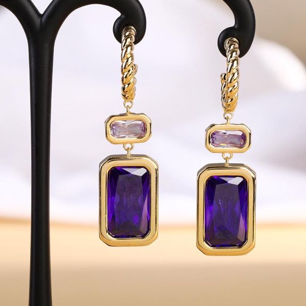 dangle & chandelier women's hollow purple zircon long crystal acrylic geometric fashion earrings for women, Silver
dangle & chandelier women's hollow purple zircon long crystal acrylic geometric fashion earrings for women, Silver