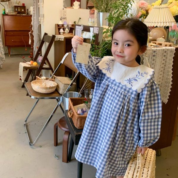 spring arrival girls long sleeve plaid dress kids navy style dresses clothes girl's, Red;yellow
spring arrival girls long sleeve plaid dress kids navy style dresses clothes girl's, Red;yellow