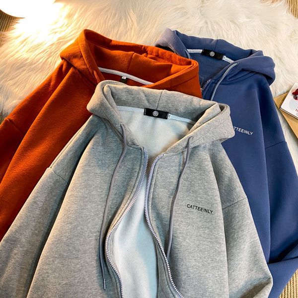 women's hoodies & sweatshirts casaco de lã caxemira bf estilo zÃper oversized moletom feminino novo casaco moda rua gz2t, Black
women's hoodies & sweatshirts casaco de lã caxemira bf estilo zÃper oversized moletom feminino novo casaco moda rua gz2t, Black