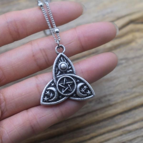 pendant necklaces pentagram geometric triangle sun star necklace wiccan moon pagan jewelry, Silver
pendant necklaces pentagram geometric triangle sun star necklace wiccan moon pagan jewelry, Silver