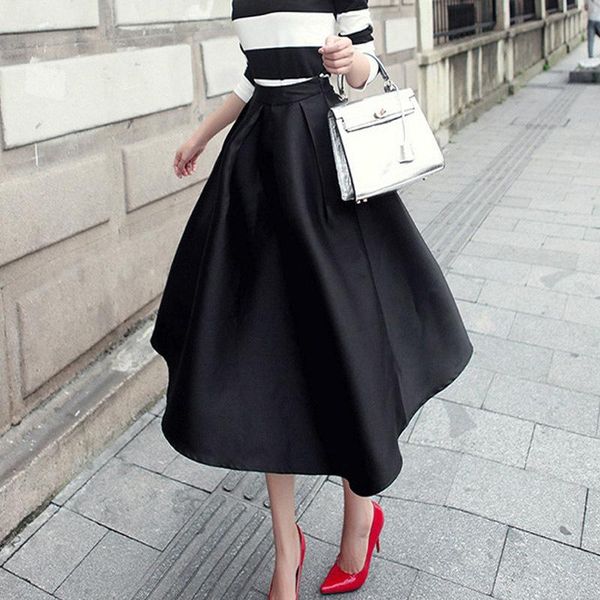 skirts 2021 spring and summer high waist medium length pompous skirt a-line umbrella temperament big swing hepburn, Black
skirts 2021 spring and summer high waist medium length pompous skirt a-line umbrella temperament big swing hepburn, Black
