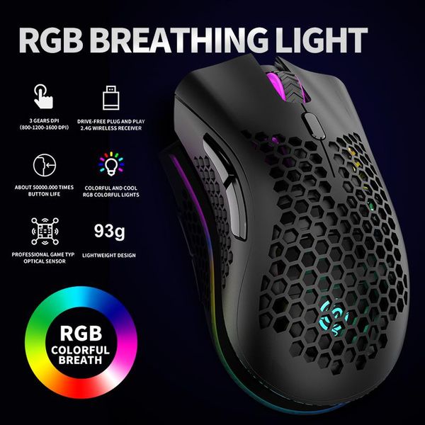 wireless lightweight gaming mouse rechargeable 1600 dpi rgb backlit 7 button optical engine design stable control mice
wireless lightweight gaming mouse rechargeable 1600 dpi rgb backlit 7 button optical engine design stable control mice