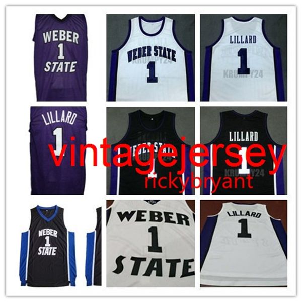college weber state wildcats basketball jersey damian 1 lillard jersey throwback stitched embroidery custom made big size s-5xl, Black
college weber state wildcats basketball jersey damian 1 lillard jersey throwback stitched embroidery custom made big size s-5xl, Black