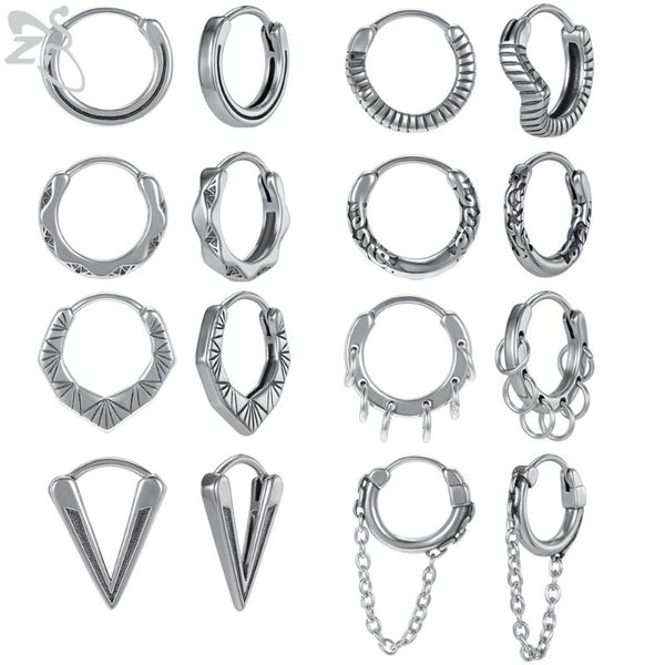 hoop & huggie zs punk rock earrings stainless steel round gothic kpop circle dangling chain for men women ear piercing, Golden;silver
hoop & huggie zs punk rock earrings stainless steel round gothic kpop circle dangling chain for men women ear piercing, Golden;silver