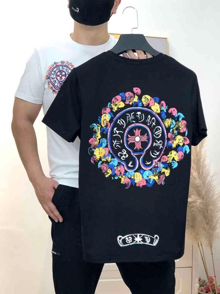 21 summer fashion hand painted graffiti sanskrit cross short sleeve t-shirt trend versatile and women's, White;black
21 summer fashion hand painted graffiti sanskrit cross short sleeve t-shirt trend versatile and women's, White;black