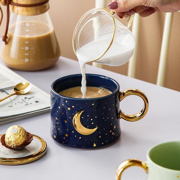 300ml/420ml ceramic mug nordic ins starry sky coffee cups home office water cup teacup moon sun breakfast milk cup couple gift 
300ml/420ml ceramic mug nordic ins starry sky coffee cups home office water cup teacup moon sun breakfast milk cup couple gift