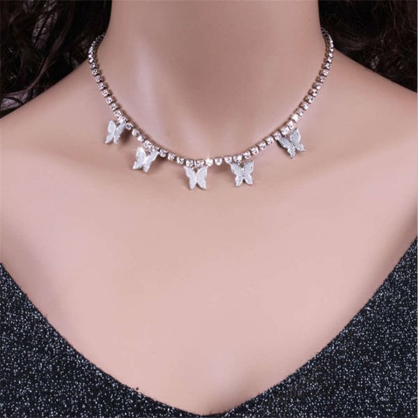 geometry jewelry personality single-layer three-dimensional diamond necklace temperament diamond butterfly tassel necklace, Silver
geometry jewelry personality single-layer three-dimensional diamond necklace temperament diamond butterfly tassel necklace, Silver