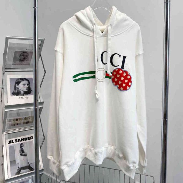 2022 factory wholesale new correct + ss early autumn love apple terry round neck sweater couple men's and women's, Black
2022 factory wholesale new correct + ss early autumn love apple terry round neck sweater couple men's and women's, Black