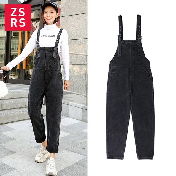 women's jeans zsrs 2021 autumn fashion retro washed denim straps wide-legged slacks jumpsuit with buckles pockets black size 2xl, Blue
women's jeans zsrs 2021 autumn fashion retro washed denim straps wide-legged slacks jumpsuit with buckles pockets black size 2xl, Blue