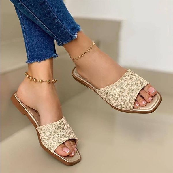 slippers women casual flat shoes plus size solid color flats female open toe slider ladies summer outdoor fashion beach1, Black
slippers women casual flat shoes plus size solid color flats female open toe slider ladies summer outdoor fashion beach1, Black