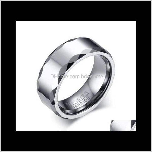 band jewelry simple fashion tungsten wide 8mm stainless steel rings for men matte finished high polished ring drop delivery 2021 7g1gn, Silver
band jewelry simple fashion tungsten wide 8mm stainless steel rings for men matte finished high polished ring drop delivery 2021 7g1gn, Silver