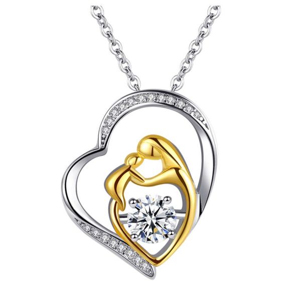 chains spring and summer style pendant necklace gifts for mum sterling silver mother daughter love heart colar
chains spring and summer style pendant necklace gifts for mum sterling silver mother daughter love heart colar