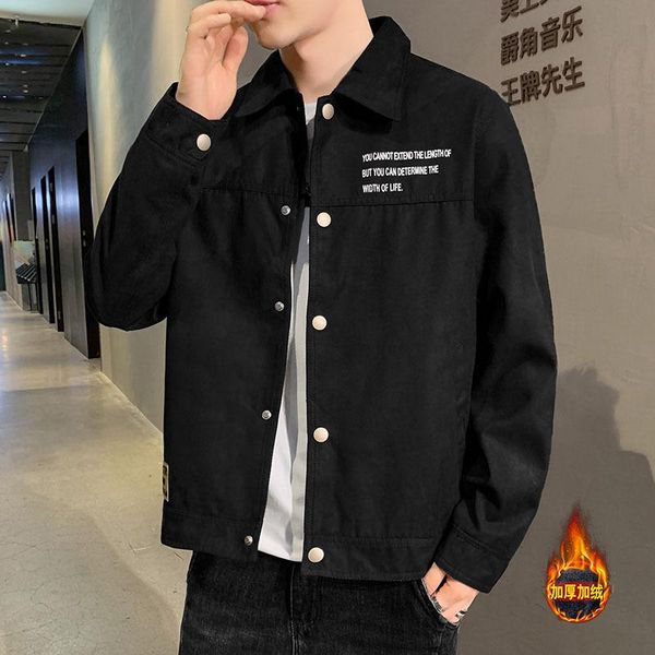 men's jackets 21 autumn winter jacket korean fashion plush casual port style cardigan youth brand wear, Black;brown
men's jackets 21 autumn winter jacket korean fashion plush casual port style cardigan youth brand wear, Black;brown