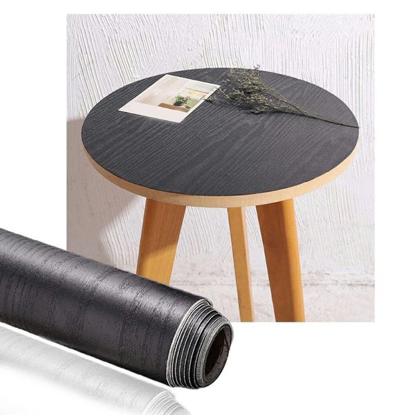 wallpapers black self-adhesive removable wood peel and stick wallpaper plank film vintage wall covering for furniture 40cm*100cm
wallpapers black self-adhesive removable wood peel and stick wallpaper plank film vintage wall covering for furniture 40cm*100cm