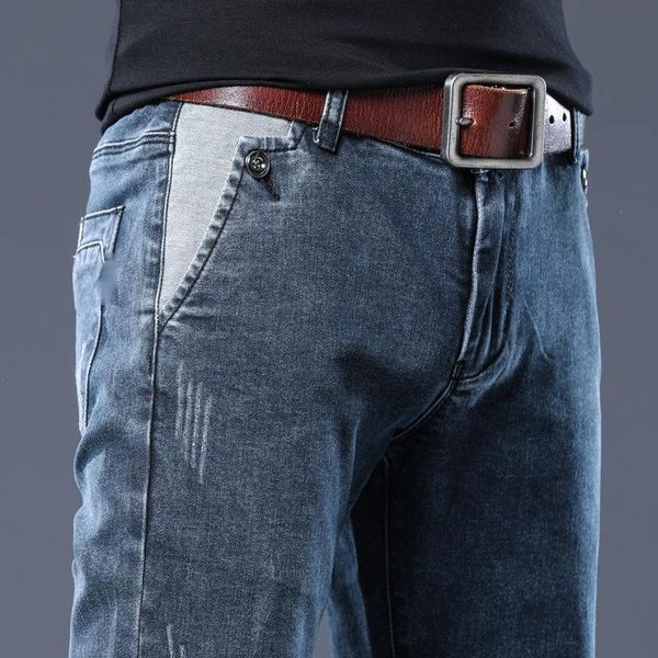 men's fashion denim jeans slim fit skinny casual long pencil pant styling black blue stretch pants 36
men's fashion denim jeans slim fit skinny casual long pencil pant styling black blue stretch pants 36
