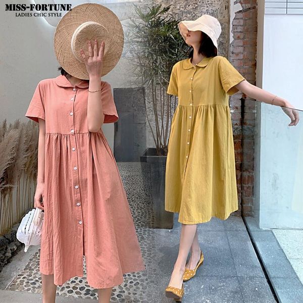 1377# maternity dress summer cotton nursing plain color button open short sleeves loose stylish pregnant women mom dresses, White
1377# maternity dress summer cotton nursing plain color button open short sleeves loose stylish pregnant women mom dresses, White