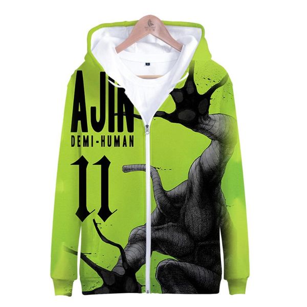 men's hoodies & sweatshirts 3d print ajin demi human anime s zipper women/men fashion long sleeve hooded sweatshirt streetwear clothes, Black
men's hoodies & sweatshirts 3d print ajin demi human anime s zipper women/men fashion long sleeve hooded sweatshirt streetwear clothes, Black