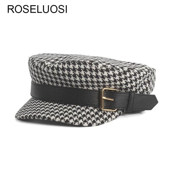 berets roseluosi women black white plaid military hats autumn winter flat houndstooth sboy cap gorra marinera mujer, Blue;gray
berets roseluosi women black white plaid military hats autumn winter flat houndstooth sboy cap gorra marinera mujer, Blue;gray
