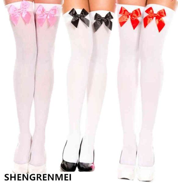 shengrenmei women stockings for halloween costume fashion white pink black red bow stocking high girls thigh
shengrenmei women stockings for halloween costume fashion white pink black red bow stocking high girls thigh