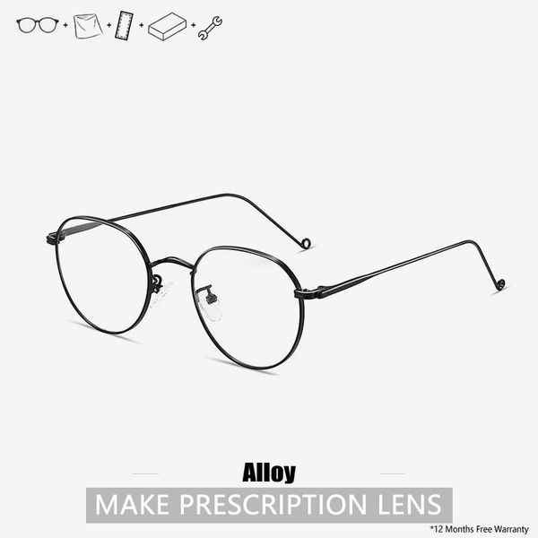 fashion sunglasses frames anti blue ray computer myopia glasses women round designer japan luxury clear alloy eyeglasses, Black
fashion sunglasses frames anti blue ray computer myopia glasses women round designer japan luxury clear alloy eyeglasses, Black